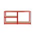 Metallist laoriiul Rebel, punane, 180x90x40