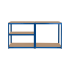 Metallist laoriiul Rebel, sinine 180x90x40 cm