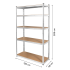 Metallist laoriiul hõbedane Rebel 205x120x45 cm