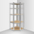 Nurgeline metallist laoriiul Rebel RB-1254, hõbedane, 180 x 40 x 70 cm