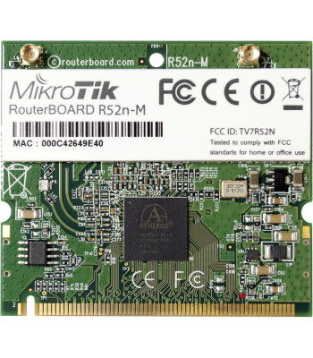 Kahe sagedusribaga Wi-Fi ruuterkaart, 802.11a/b/g/n, 23 dBm, MMCX, mini PCI, R52Nm