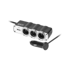 Autode sigaretisüütaja pesa jagaja kaabli ja USB-ga x3