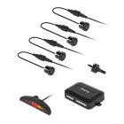 Tagumised LED-ekraaniga parkimisandurid, mustad, Peiying