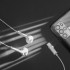 USB-C-pistikuga mikrofoniga kõrvasisesed kõrvaklapid Kruger&Matz valged C2