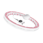 Nutikas kaalulangetav hularõngas loenduri, nupukeste ja raskusega, roosa, REBEL ACTIVE, 50cm
