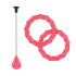 Smart Hula Hop kaaluga massaažihularõngas nupukestega Rebel Active, roosa, 50 cm