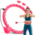 Smart Hula Hop kaaluga massaažihularõngas nupukestega Rebel Active, roosa, 50 cm