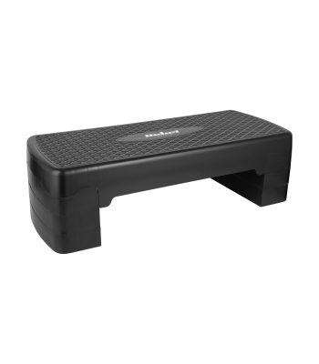 Aeroobika- ja fitness-step, must, REBEL ACTIVE, 3 astet, 68cm