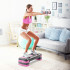 Aeroobika- ja fitness-stepilaud, hall-lilla, 3 kõrgustaset, 78 cm, REBEL ACTIVE