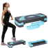 Aeroobika- ja fitness-stepper, 3 astet, hallikassinine, Rebel Active, 78 cm