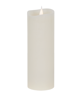Suur LED-vahaküünal Ivory 76 x 230 mm