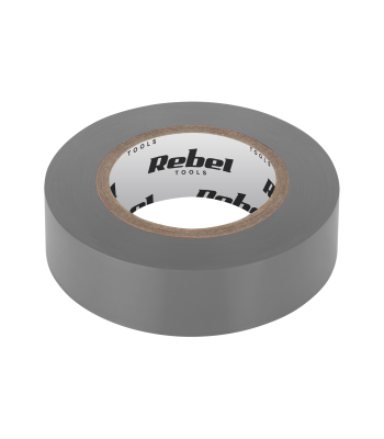 Kleepuv isoleerteip REBEL, hall, 0,13 mm x 19 mm x 10 yd