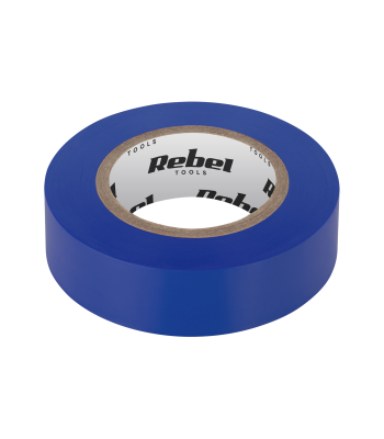 Kleepuv isolatsiooniteip, sinine, REBEL, 0,13 mm x 19 mm x 20 yd
