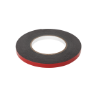 Kahepoolne vahtteip REBEL, must, 1 mm x 10 mm x 10 m