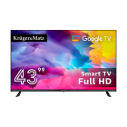 Nutiteler Google TV, FHD, DVB-T2/S2/T/C, H.265 HEVC, Kruger&Matz KM0243FHD-G, 43
