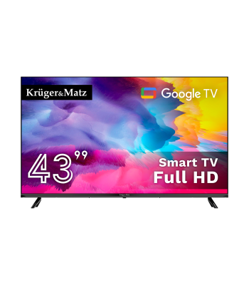 Nutiteler Google TV, FHD, DVB-T2/S2/T/C, H.265 HEVC, Kruger&Matz KM0243FHD-G, 43