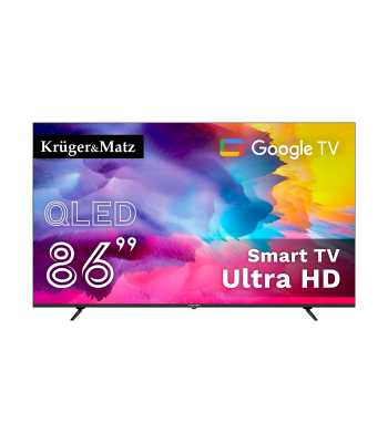 QLED-nutiteler Kruger&Matz Google TV-ga, DVB-T2/S2, H.265 HEVC, 86