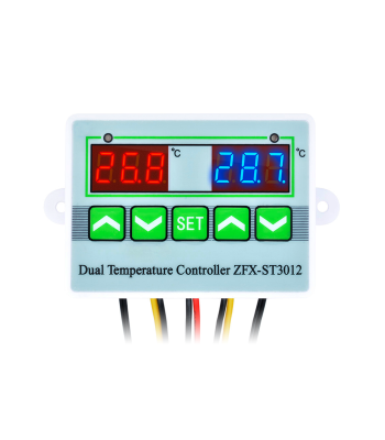 Kahe kanaliga termostaat ZFX-ST3012 E6135, 230V