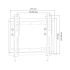 Universaalne seinakinnitus LED-teleritele, vertikaalselt reguleeritav LP34-22T 13–42″