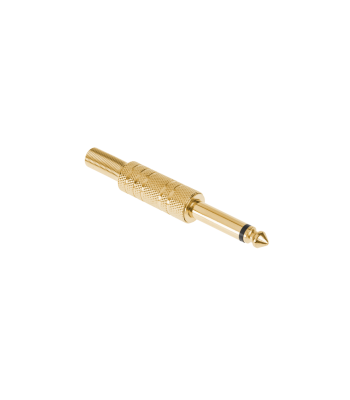 Mono-jackpistik, metall, kullatud, 6.3 mm
