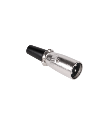 Isane mikrofonipistik, kaablile, kroomitud, XLR 3-pin