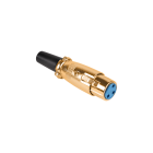 Emane XLR 3-pin mikrofonipistik GOLD