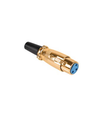 Emane XLR 3-pin mikrofonipistik GOLD