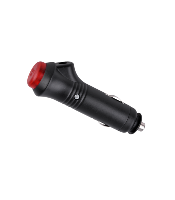 Auto sigaretisüütaja pistik sisse-välja-lülitiga kaablile, klaaskaitse 30mm (3A 250V)