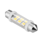LED-autopirn, valge, 6xSMD, 12V, Sv8.5, 10*40