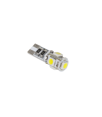LED-autolamp, valge, 5x SMD5050, T10 (Canbus)