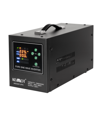 Puhassinusega katkematu toiteallikas KEMOT laadimisfunktsiooniga, 1500 VA / 1050 W, 24 V / 230 V, PROsinus-1500/24-LFP4