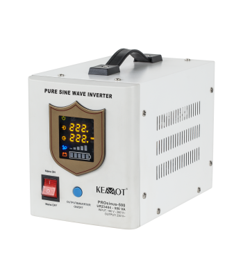 Varutoiteallikas KEMOT PROsinus-500 puhta siinuslaine ja laadimisfunktsiooniga inverter 12V 230V 500VA/300W