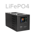 Avariitoiteallikas puhta siinuslainega inverteri ja laadimisfunktsiooniga 12 V / 230 V, 2200 VA / 1600 W, Rebel POWER-2200-LFP4