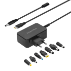 Universaalne toiteadapter Kruger&Matz Power Delivery funktsiooniga, 65 W, 7 otsikut