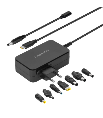 Universaalne toiteadapter Kruger&Matz Power Delivery funktsiooniga, 90 W, 7 otsikut