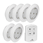 6 LED-lambi komplekt puldiga, patareitoide 3 x AAA, Maclean Energy MCE165