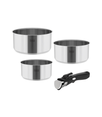Roostevabast terasest pottide komplekt, Teesa COOK EXPERT SINGLE HAND