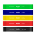 Lateksist treeningkummide komplekt Mini Band REBEL ACTIVE, värviline, 5 kummi, L, 2.3-18.2 kg