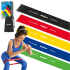 Lateksist treeningkummide komplekt Mini Band REBEL ACTIVE, värviline, 5 kummi, L, 2.3-18.2 kg