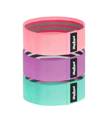 Kangast treeningkummide komplekt – Rebel Active Mini Band M, 27–55 kg, 3 kangast treeningkummi