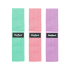 Kangast treeningkummide komplekt – Rebel Active Mini Band M, 27–55 kg, 3 kangast treeningkummi