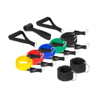 Vastupanukummide komplekt treeninguteks – REBEL ACTIVE Power Tube Set, 5 kummipaela, 5–80 kg