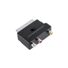Euro-pistik 3 × RCA IN-OUT-lülitiga S-20D IN+OUT