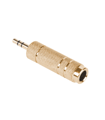 Jack-adapter, metallist, kullatud 3.5/6.3