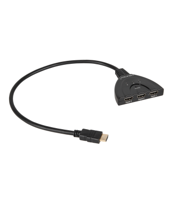 HDMI-lüliti kaabliga, 1 väljund / 2 sisendit