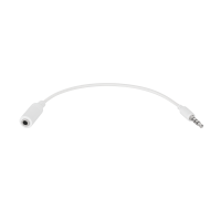 iPod/iPhone'i pistik kaablil, 3.5 mm pesa, valge