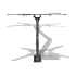 Seinakinnitus Kruger&Matz KM1303 LED-telerile, must, vertikaalselt ja horisontaalselt reguleeritav, 23–55