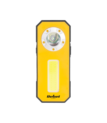 Mini akuga töökojalamp, 3W COB + 3W LED