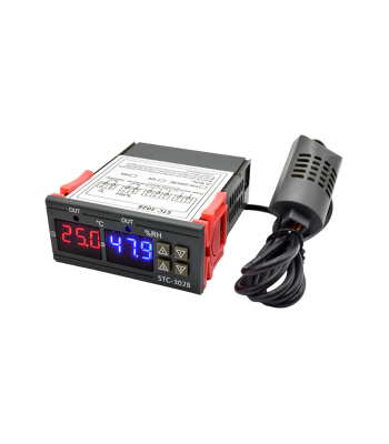 Temperatuuri- ja niiskusregulaator E6137 STC-3028 230V