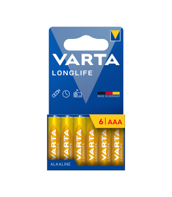 Leelispatareid VARTA LONGLIFE LR03, 6 tk